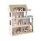 Wooden Dollhouse Kids DIY Pretend Playhouse with 33 PCS Furniture Accessories-Green